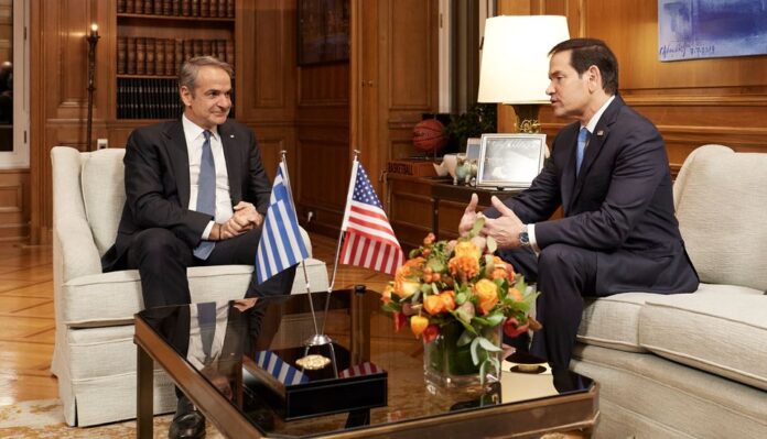 Κυριάκος Μητσοτάκης και Μάρκο Ρούμπιο - φωτο ΑΠΕ-ΓΤΠ-Δ. ΠΑΠΑΜΗΤΣΟΣ